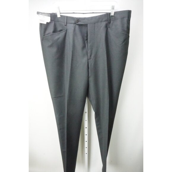 Burberry London Gray S100s Wool Dress Pants Trousers 56 EU Brand NEW - Picture 2 of 7